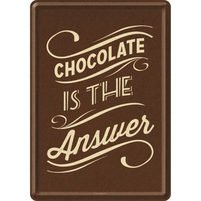 10247 Postikortti Chocolate Is The Answer