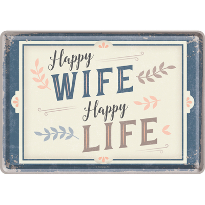10321 Postikortti Happy Wife Happy Life