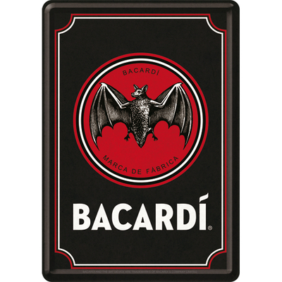 10325 Postikortti Bacardi - Logo Black