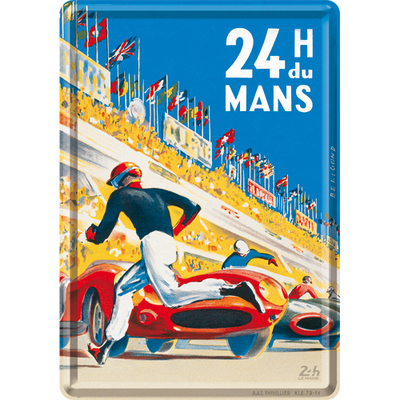 10338 Postikortti 24h Le Mans - Racing Poster Blue