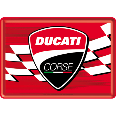 10350 Postikortti Ducati Corse - Logo Racing Flag