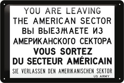 20233 Kilpi 20x30 You are leaving the American sector