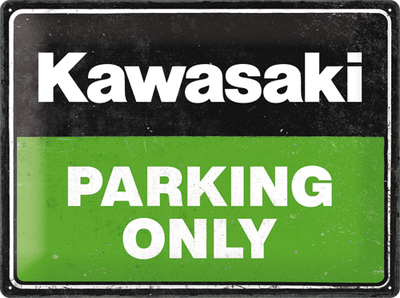 23331 Kilpi 30x40 Kawasaki - Parking Only Green