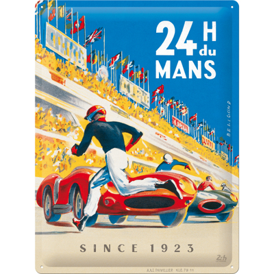 23346 Kilpi 30x40 24h Le Mans - Racing Poster Blue