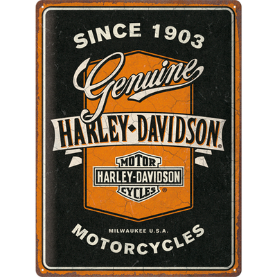 23360 Kilpi 30x40 Harley-Davidson - Genuine Motorcycles Ribbon
