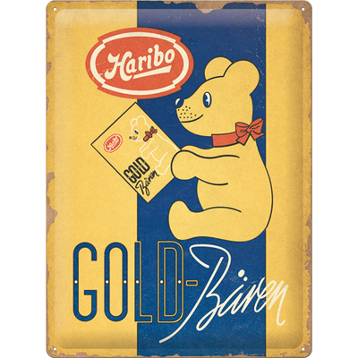 23365 Kilpi 30x40 Haribo - Goldbären Vintage Gold