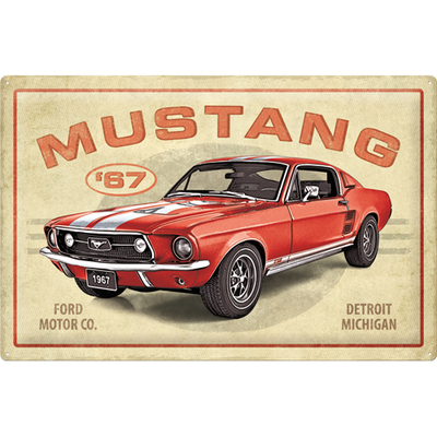 24017 Kilpi 40x60 Ford Mustang - GT 1967 Red