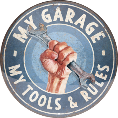 25112 Kilpi pyöreä My Garage - My Tools & Rules