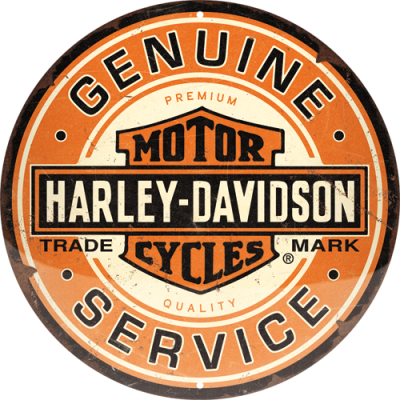 25118 Kilpi pyöreä Harley-Davidson - Genuine Service