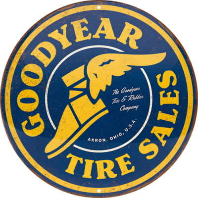 25119 Kilpi pyöreä Goodyear - Tire Sales