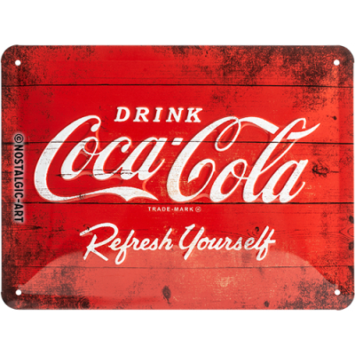 26173 Kilpi 15x20 Coca-Cola logo punainen