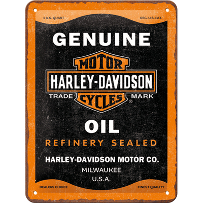 26300 Kilpi 15x20 Harley-Davidson - Genuine Oil