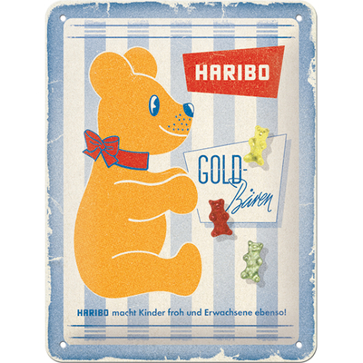 26308 Kilpi 15x20 Haribo - Vintage GOLD-Bären