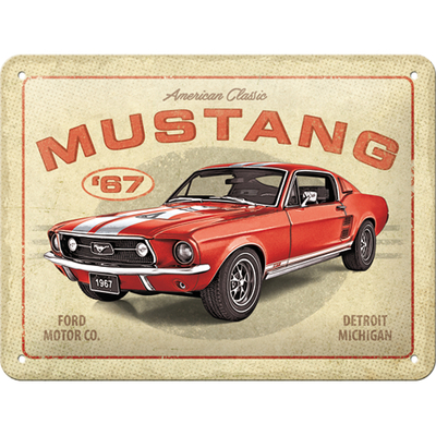 26309 Kilpi 15x20 Ford Mustang - GT 1967 Red