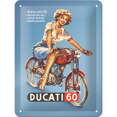 26312 Kilpi 15x20 Ducati - Cilindrata 60 Pin Up