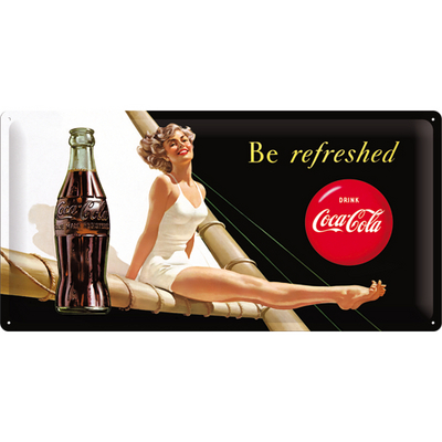27007 Kilpi 25x50 Coca-Cola Be refreshed nainen