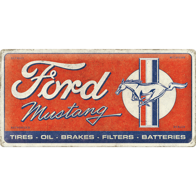 27031 Kilpi 25x50 Ford Mustang - Horse & Stripes Logo Red