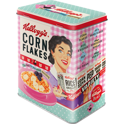 30147 Säilytyspurkki L Kellogg's Corn Flakes The best to you every morning