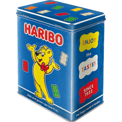 30167 Säilytyspurkki L HARIBO - Enjoy the Taste blue