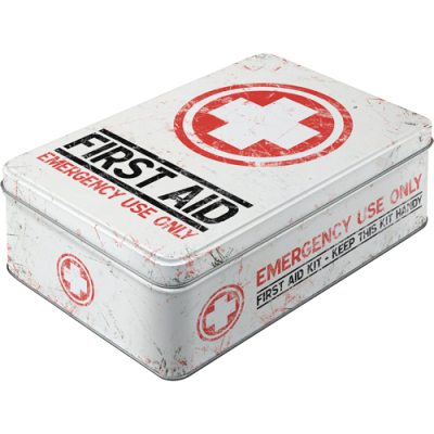 30704 Säilytyspurkki flat First Aid Emergency use only