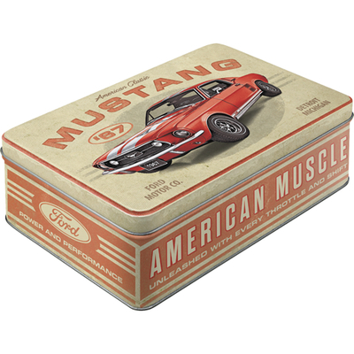 30769 Säilytyspurkki Flat Ford Mustang - GT 1967 Red