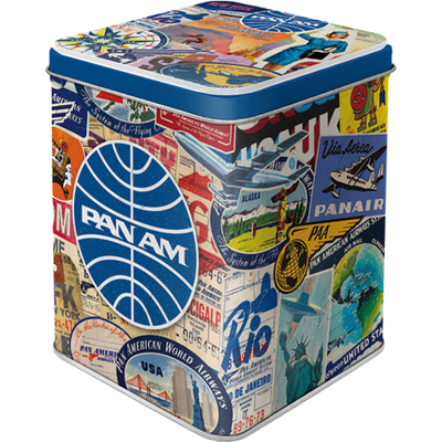 31317 Tea Box Pan Am - Travel Collage