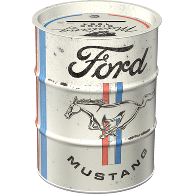 31510 Säästölipas (tynnyri) Ford Mustang - Horse & Stripes Logo