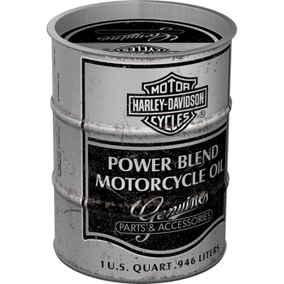 31521 Säästölipas (tynnyri) Harley-Davidson - Power Blend Oil