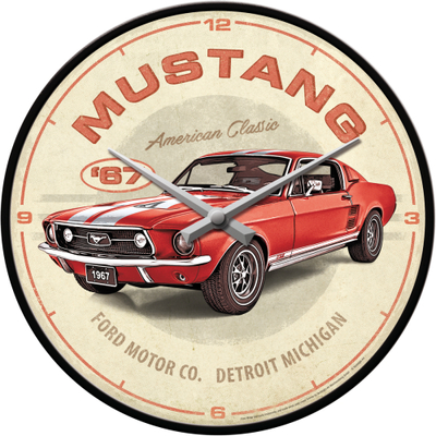 51208 Seinäkello Ford Mustang - GT 1967 Red