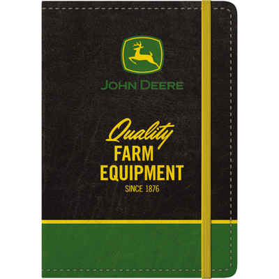 54011 Muistikirja John Deere - Farm Equipment Logo Black