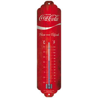 80310 Lämpömittari Coca-Cola logo