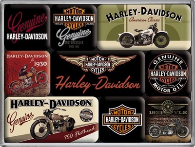 83037 Magneettisetti Harley-Davidson moottoripyörät