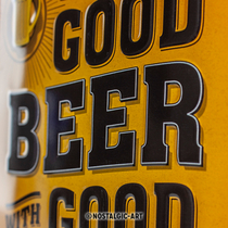 26204 Kilpi 15x20 Drink good beer with good friends