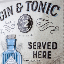 26266 Kilpi 15x20 Gin & Tonic Served Here