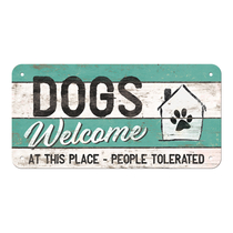 28015 Kilpi 10x20 Dogs Welcome...