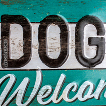 28015 Kilpi 10x20 Dogs Welcome...