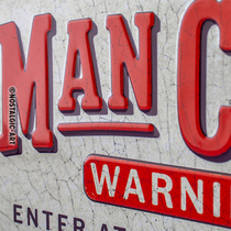 28064 Kilpi 10x20 Man Cave Warning