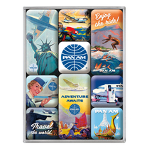 83127 Magneettisetti Pan Am - Travel The World Posters